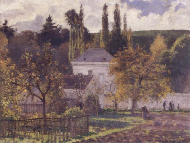 Camille Pissarro Villa at L-Hermitage,Pontoise Germany oil painting art